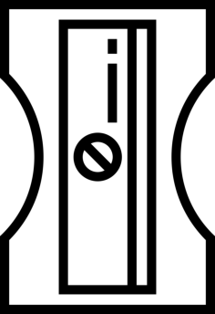 Pencil Sharpener Craft Design Svg File, Free Vectors File